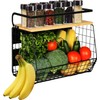 Magnetic Shelf with Wood Lid, Suitable for Refrigerator, Kitchen Counter,