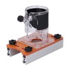 Woodworking Router Base with Transparent Cover Milling Cutter Slotting Bracket