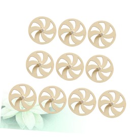 TEHAUX 10pcs DIY Unfinished Wooden Gyroscope Tops for Creative Painting Plaything for Hand Eye Coordination and Motor Skills Development Craft Activity