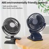 BDXXJ Portable Clip on Fan, 360° Rotate Battery Operated Stroller
