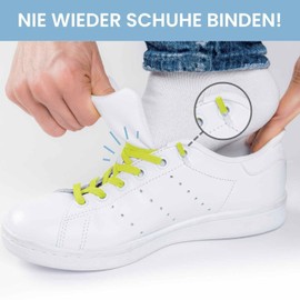 Leazy Flat Elastic Shoelaces - The Flat, Flexible Shoe Strap for Hooking On