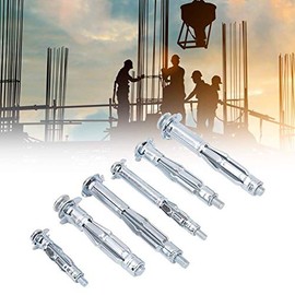 Ancla de tornillo perno cuña Perno ancla Tornillo expansión 42PCS M4~M6 Tornillo de Expansión Kit de Combinación de Anclaje de Cuña para Placa de Yeso Accesorio de Herramienta Manual