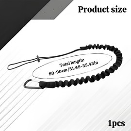 1Pc Tool Lanyard for Working at Height the Durable Tool Lanyard with Standard Spring Carabiner and Adjustable Loop Apply to Significantly Reduce the Chance of Tool Drops