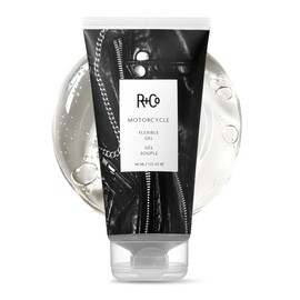 R+Co Motorcycle Flexible Gel - Hybrid Styling Gel with Flexible Hold & Wax-Like Shine - Heat Protectant, Volumizing Gel for Texture, Natural Finish & All Hair Types - Vegan & Sulfate-Free - 5 oz