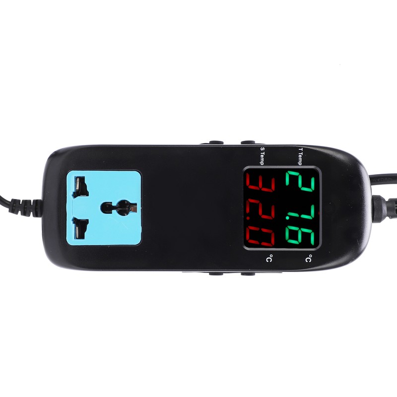 Digital Display Thermostat Intelligent Electronic Temperature Controller Regulator AC ~