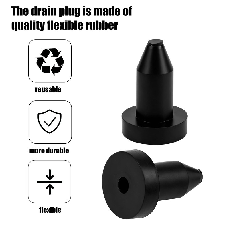 Sinbana 12pcs 1/2" Kayak Drain Plugs, Push-in Scupper Plugs for