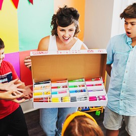 Scentos Ultimate Classroom Bulk Markers Pack - 256 Scented Markers in 16 Colors, Perfect for Teachers, Kids & Parents