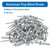 Zorveiio 50 Pcs 1/4" x 1" Aluminum Blind Rivets Dome