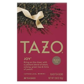 TAZO Joy Limited Edition Seasonal Blend of Black, Oolong & Green Tea with Hints of Peach, 120 Total Bags (20ct - Pack of 6)