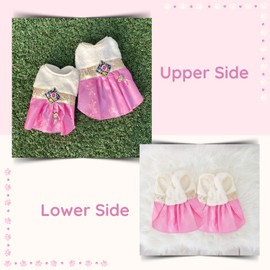 SSONGBYPET Traditional Korean Hanbok for Dogs - Elegant & Timeless Pet Clothing - Showcasing Stylish K-Fashion Design, Ideal for Special Events & Celebrations - Available in Sizes (S-2XL) - Size (S)