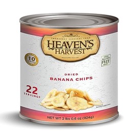 Heaven's Harvest Freeze-Dried Emergency Survival #10 Can (Banana Chips)