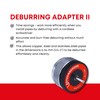 Rothenberger 11045 Deburrer Adaptor II for Internal and External, Black/Silver/Red
