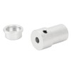 4mm Mounting Hub Universal Aluminum Alloy Motor Shaft Mounting Coupling