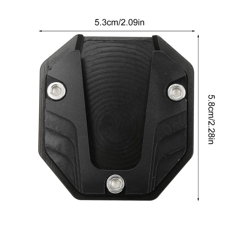 EIMSOAH Motorcycle Side Stand Plate Pad, High Strength Kickstand Pad