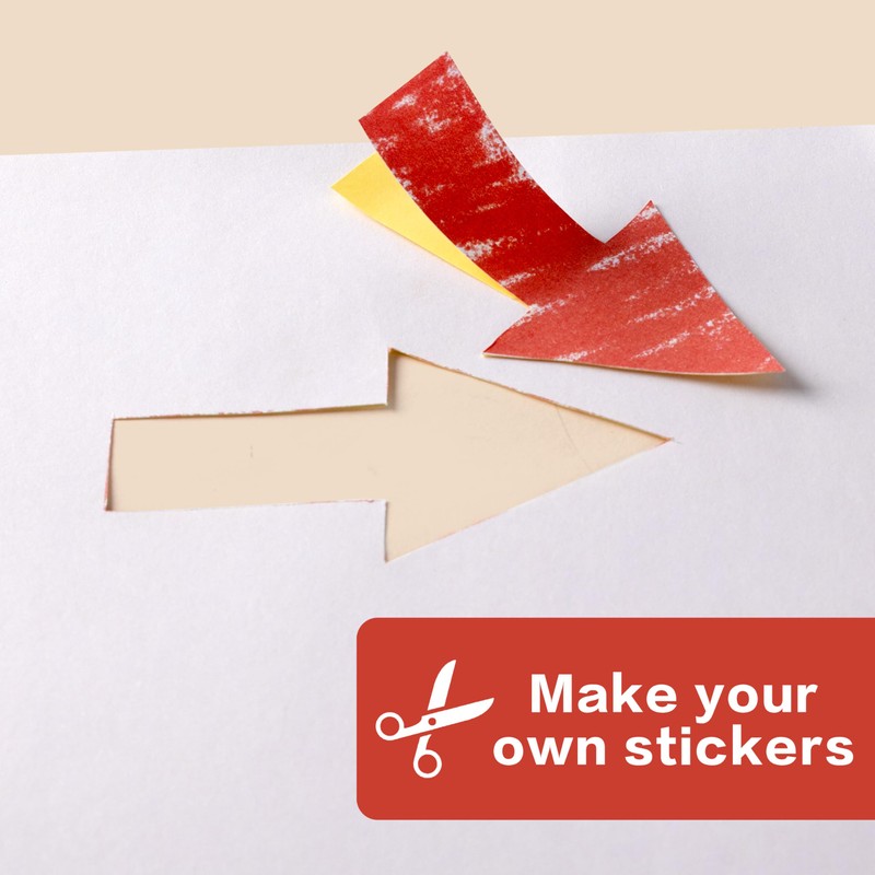 40 Sheets, Printable White Sticker Paper