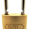 SOL – Hard No. 2500 sutenrokku Cylinder Padlock Vine Length