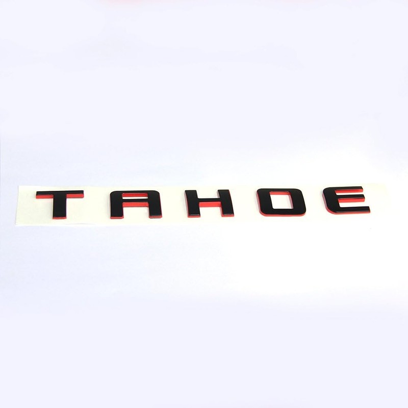 Yoaoo 1x OEM Redline Tahoe Emblems Letter Badge Compatible with