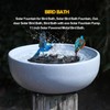 Solar Bird Bath,11.2" Solar Fountain birdbaths for Outdoors,Bird Baths Bubbler,for