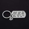 Step Dad Keychain Gift Step Father Keyring Father's Day Gifts