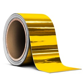 VViViD Gloss Gold Chrome Air-Release Vinyl Adhesive Tape Roll (2 Inch x 30ft)