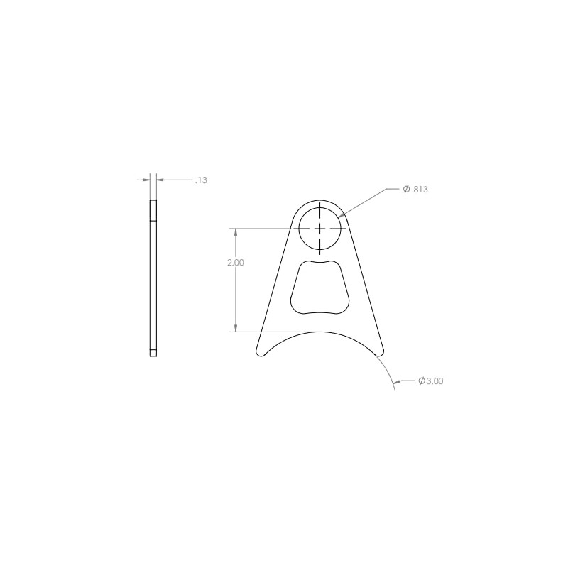 GSI Stainless Steel Exhaust Hanger 2.00" x 3.00" (1)