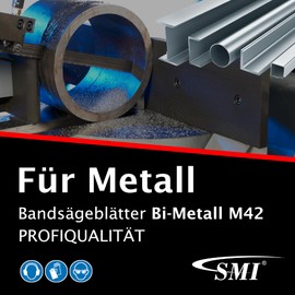 SMI Set of 3 Saw Blades Bi-Metal M42 Dimensions 1335 x 13 x 0.65 mm 8/12 ZpZ e.g. for Femi 780XL, 783XL, 782XL, Berg & Schmid MBS 85, Flex SBG 4908 and 4910, Alfra, Flott, Metallkraft Band Saw Blade