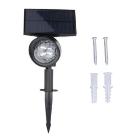 Solar Spot Light 2 in 1 Outdoor Waterproof RGB Rotating Landscape Lighting Garden Decor