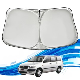 WeCar Toyota Succeed Front Sun Shade Windshield Sunshade Shade Curtain, Multi Sun Shade, Light Blocking, Windshield, Sun Shade, One Touch Heat Shield, Outdoor, Thermal Insulation, 99% UV Protection,