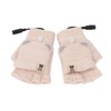 USB Heated Gloves Mitten Men Women Winter Knitted Fingerless Hand