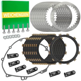 Clutch Kit Heavy Duty Springs & Cover Gasket Compatible with Yamaha R1 YZF R1 Team Raven World GP 50th Anniversary Limited Edition 2009-2014 14B-W001G-00-00