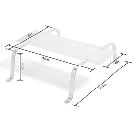 FloraCraft Aluminum Tombstone Hugger 3.5 Inch x 8 Inch x 11.9 Inch Silver