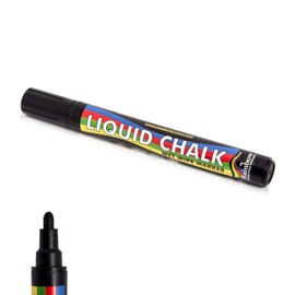 Liquid Chalk Marker Pen Black - 5mm Bullet Nib