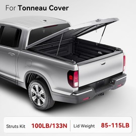 Vepagoo ST440M100 44 inch 100LB/445N Gas Shock Strut Spring Long Lift Support for Snowmobile Trailer Lift Rv Door Heavy Duty Truck Bed Tonneau Cover Truck Cap Topper Long Replacement Spring, Set of 2