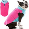 Gooby Fleece Vest Half Stretch, Pink, X-Large