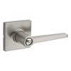 Kwikset Safe Lock Daylon Lever Square Rose Privacy Lock Satin