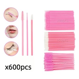 300 Micropinceles, 150 Cepillos+150 Pinceles De Labios Para