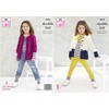 King Cole 5475 Knitting Pattern Childrens Cardigans in Subtle Drifter