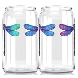 Toasted Tales Dragonflys Lake and Lodge Collection | 16 oz Beer Can | Novelty Beer Tasting Glasses | Funny Gag Party Gift Beer Tailgating | Forest Animals Design