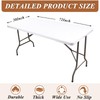 Kesfey White Rectangle Elastic Fitted Tablecloth, 30x72 Inches Waterproof Polyester