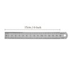 Kozelo 5pcs Stainless Steel Ruler - [6 Inch] Straight Edge