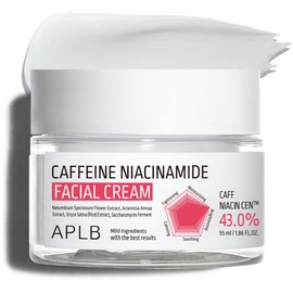 APLB Caffeine Niacinamide Facial Cream | CAFF NIACIN CEN™ 43.0% 1.86 FL.OZ/Korean Skincare, Pore care, Deep hydration & Soothing, Elasticity care