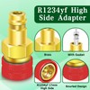 R1234yf to R134a Adapter Kit, R1234yf to R134a High &
