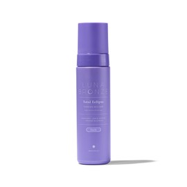 Luna Bronze Total Eclipse Express Self Tan Mousse | Instant, Dark & Natural Looking Self-Tanner Foam | Lightweight Formula Enriched with Organic Aloe Vera & Natural DHA | Fake Tan (200ml/6.7 fl. oz) | Luna Bronze