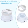 PATIKIL 12 Inch Round Air Vent Cover, 1pcs ABS Adjustable