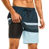 HODOSPORTS Mens Swimsuit Trunks 7" Quick-Dry Swim Shorts with Compression
