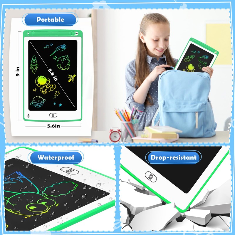 Party Favor LCD Writing Tablet for Kids, 8.5 Inch Colorful