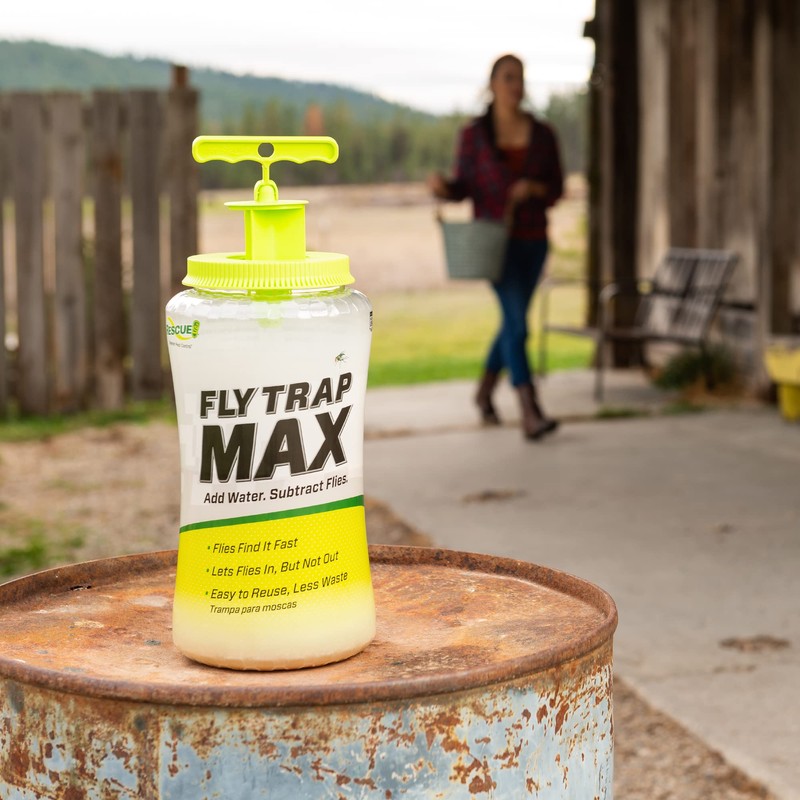 RESCUE! Fly Trap Max Bundle – Large Reusable Outdoor Fly