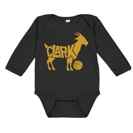 Clark Goat Long Sleeve Baby Infant One Piece Bodysuit Newborn Black