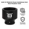 MIXPOWER 3/4" Drive Shallow Impact Socket, 46mm, CR-MO, Metric, 6