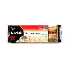 Ka-Me Rice Crackers Gluten Free And Non GMO Verified - Sesame (Pack of 12)
